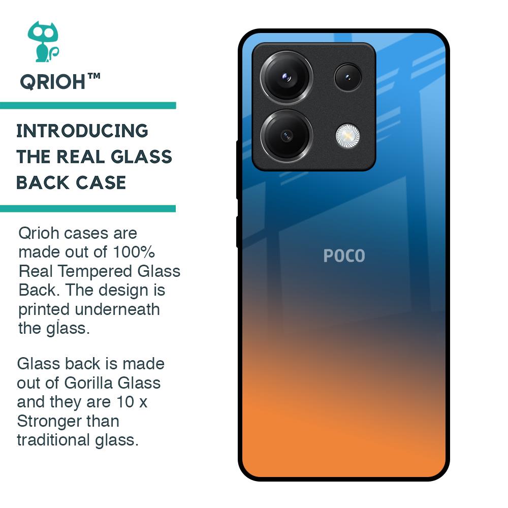 Sunset Of Ocean Glass Case for Poco X6 5G