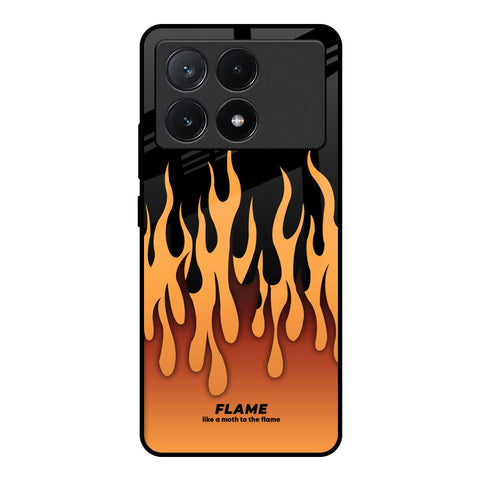 Fire Flame Poco X6 Pro 5G Glass Back Cover Online