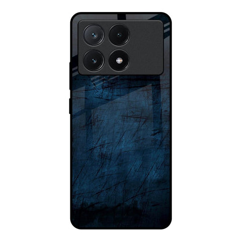 Dark Blue Grunge Poco X6 Pro 5G Glass Back Cover Online