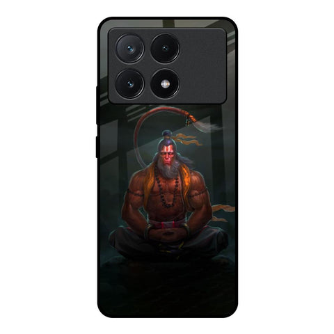 Lord Hanuman Animated Poco X6 Pro 5G Glass Back Cover Online