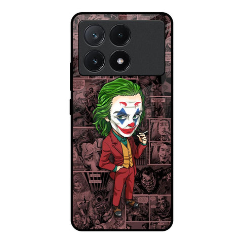 Joker Cartoon Poco X6 Pro 5G Glass Back Cover Online