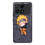 Orange Chubby Poco X6 Pro 5G Glass Back Cover Online