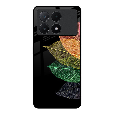 Colorful Leaves Poco X6 Pro 5G Glass Back Cover Online