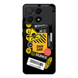 Danger Signs Poco X6 Pro 5G Glass Back Cover Online