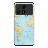 Travel Map Poco X6 Pro 5G Glass Back Cover Online