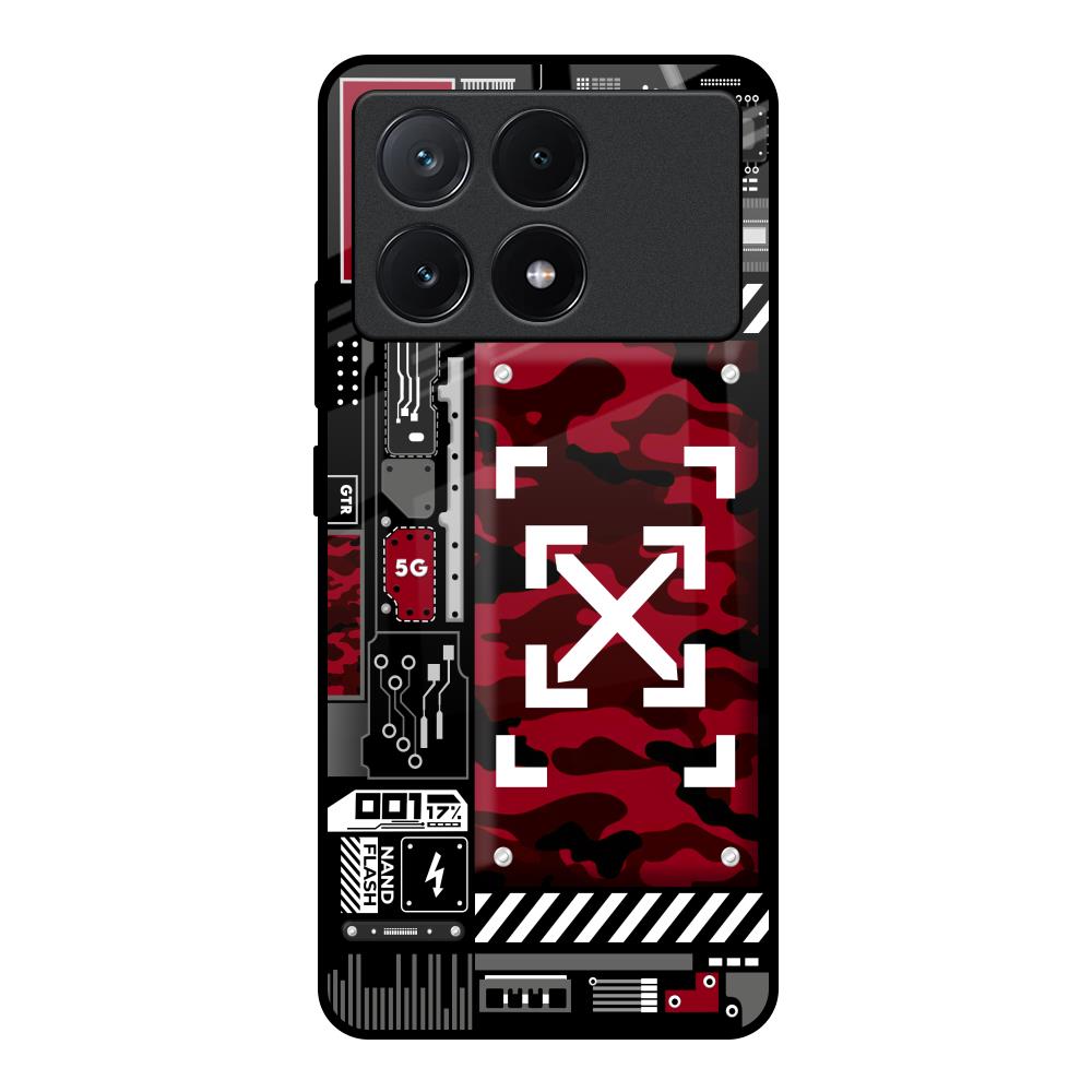 Technology Art Poco X6 Pro 5G Glass Back Cover Online