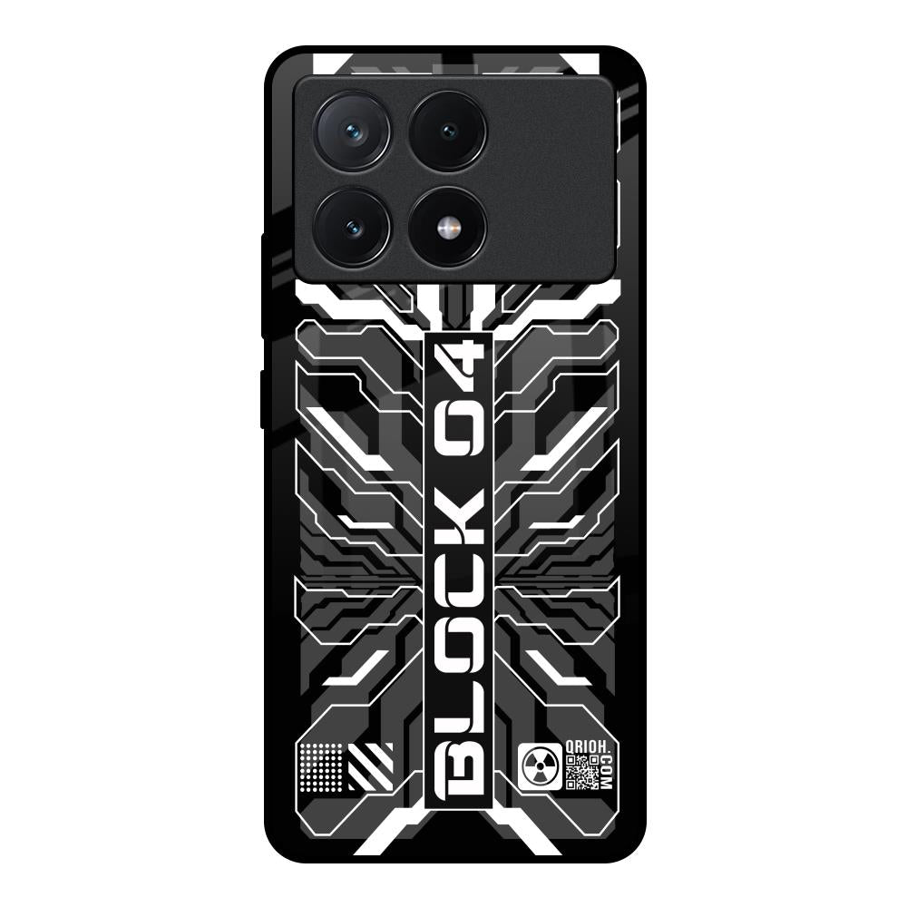 Monochrome Magic Poco X6 Pro 5G Glass Back Cover Online