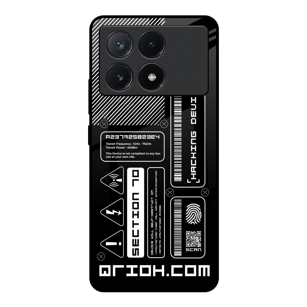 Futuristic Art Poco X6 Pro 5G Glass Back Cover Online