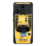 Yellow Racing Car Poco X6 Pro 5G Glass Back Cover Online