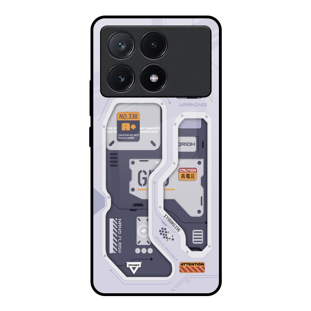 Tech Savvy Poco X6 Pro 5G Glass Back Cover Online