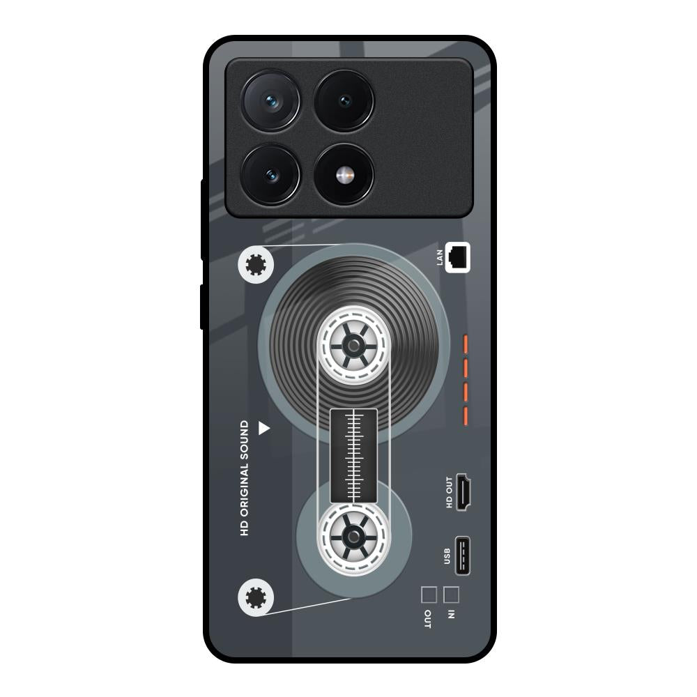 Retro Recorder Poco X6 Pro 5G Glass Back Cover Online