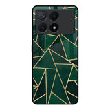 Abstract Green Poco X6 Pro 5G Glass Back Cover Online