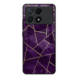 Geometric Purple Poco X6 Pro 5G Glass Back Cover Online