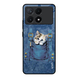 Kitty In Pocket Poco X6 Pro 5G Glass Back Cover Online