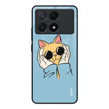 Adorable Cute Kitty Poco X6 Pro 5G Glass Back Cover Online