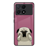 Funny Pug Face Poco X6 Pro 5G Glass Back Cover Online