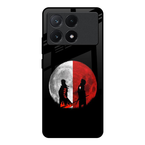 Anime Red Moon Poco X6 Pro 5G Glass Back Cover Online