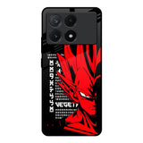 Red Vegeta Poco X6 Pro 5G Glass Back Cover Online