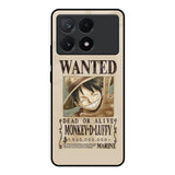 Luffy Wanted Poco X6 Pro 5G Glass Back Cover Online