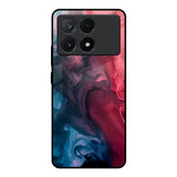 Blue & Red Smoke Poco X6 Pro 5G Glass Back Cover Online