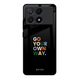 Go Your Own Way Poco X6 Pro 5G Glass Back Cover Online