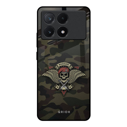 Army Warrior Poco X6 Pro 5G Glass Back Cover Online