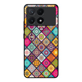 Multicolor Mandala Poco X6 Pro 5G Glass Back Cover Online
