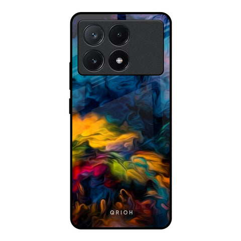 Multicolor Oil Painting Poco X6 Pro 5G Glass Back Cover Online