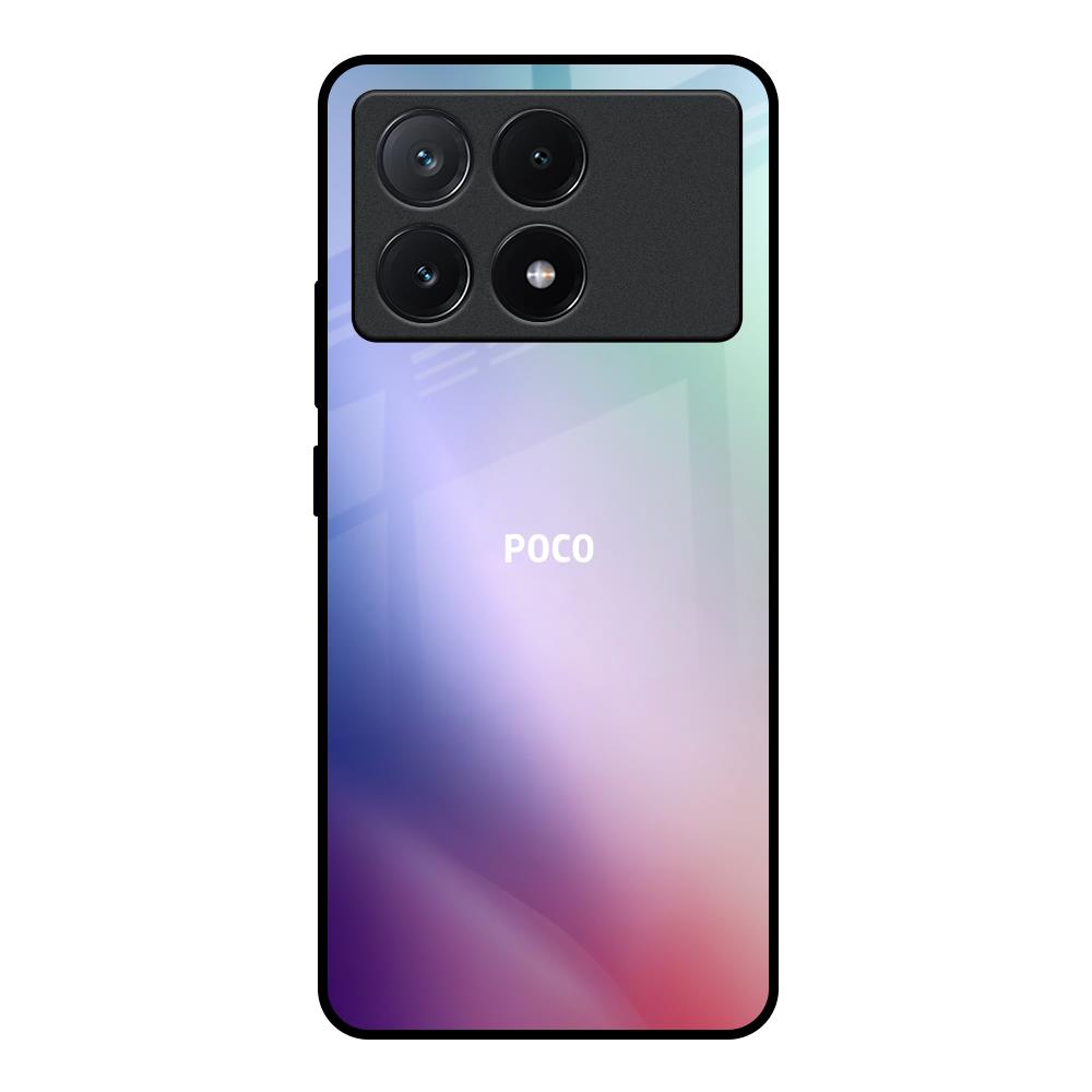 Abstract Holographic Poco X6 Pro 5G Glass Back Cover Online