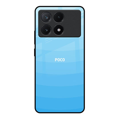 Wavy Blue Pattern Poco X6 Pro 5G Glass Back Cover Online
