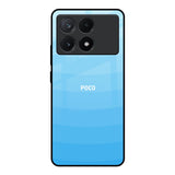 Wavy Blue Pattern Poco X6 Pro 5G Glass Back Cover Online
