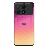 Geometric Pink Diamond Poco X6 Pro 5G Glass Back Cover Online