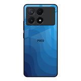 Blue Wave Abstract Poco X6 Pro 5G Glass Back Cover Online