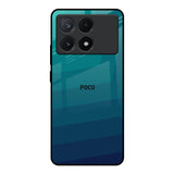 Green Triangle Pattern Poco X6 Pro 5G Glass Back Cover Online