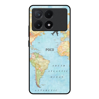 Fly Around The World Poco X6 Pro 5G Glass Back Cover Online