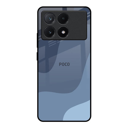 Navy Blue Ombre Poco X6 Pro 5G Glass Back Cover Online