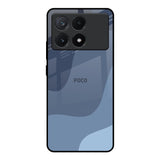 Navy Blue Ombre Poco X6 Pro 5G Glass Back Cover Online