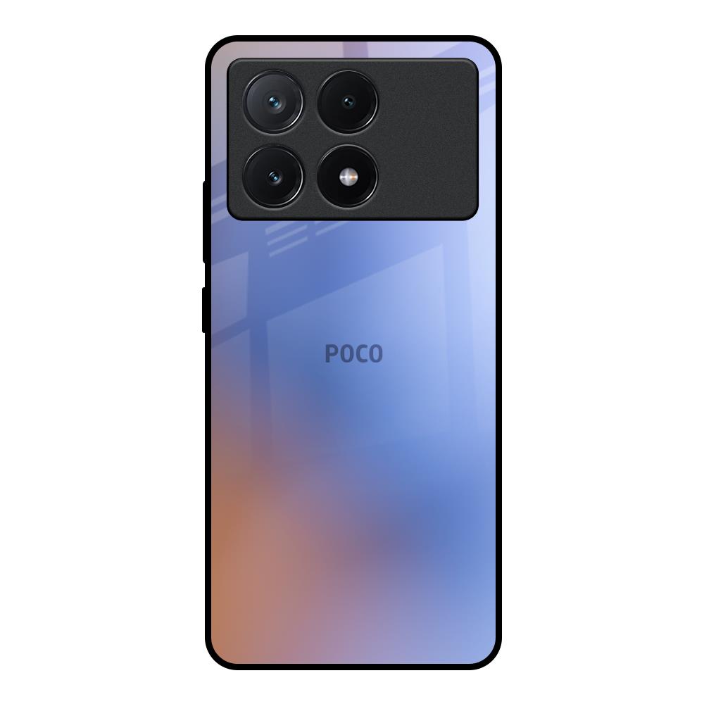 Blue Aura Poco X6 Pro 5G Glass Back Cover Online