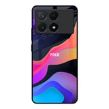 Colorful Fluid Poco X6 Pro 5G Glass Back Cover Online