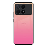 Pastel Pink Gradient Poco X6 Pro 5G Glass Back Cover Online