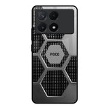 Hexagon Style Poco X6 Pro 5G Glass Back Cover Online