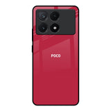 Solo Maroon Poco X6 Pro 5G Glass Back Cover Online