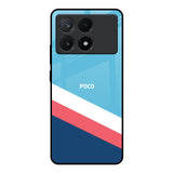 Pink & White Stripes Poco X6 Pro 5G Glass Back Cover Online