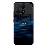 Blue Rough Abstract Poco X6 Pro 5G Glass Back Cover Online