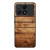 Wooden Planks Poco X6 Pro 5G Glass Back Cover Online