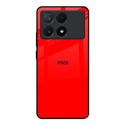 Blood Red Poco X6 Pro 5G Glass Back Cover Online