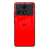 Blood Red Poco X6 Pro 5G Glass Back Cover Online
