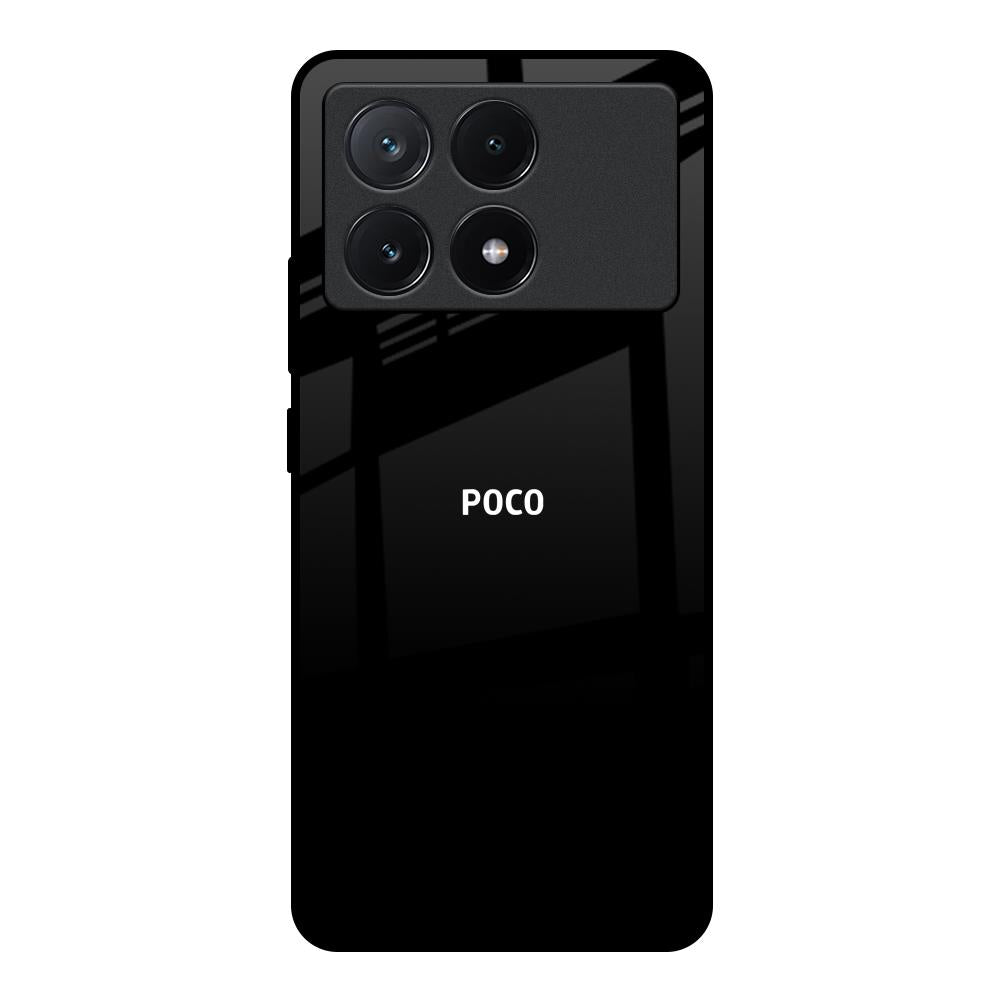 Jet Black Poco X6 Pro 5G Glass Back Cover Online