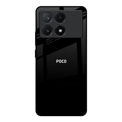 Jet Black Poco X6 Pro 5G Glass Back Cover Online