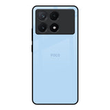 Pastel Sky Blue Poco X6 Pro 5G Glass Back Cover Online